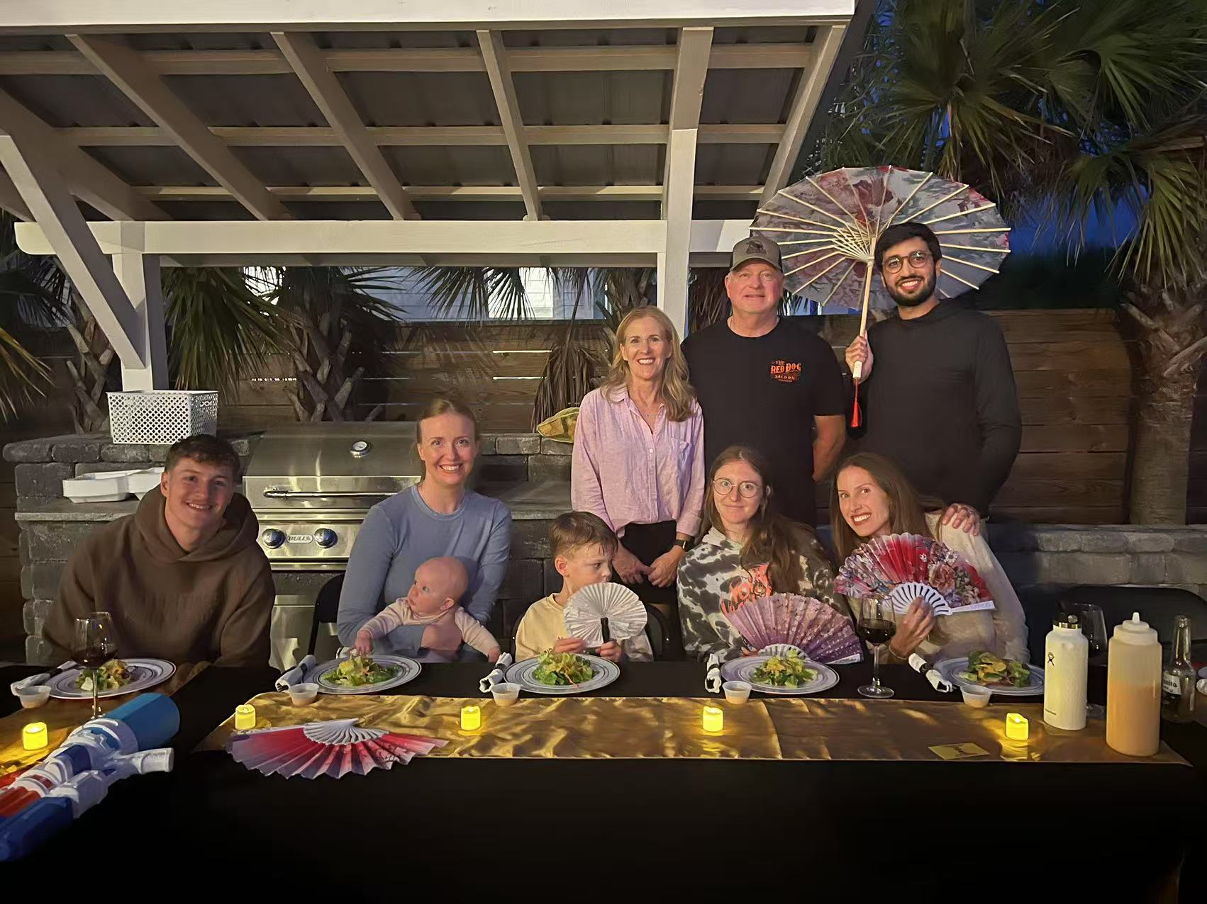 Hibachi dinner party Destin Beach FL